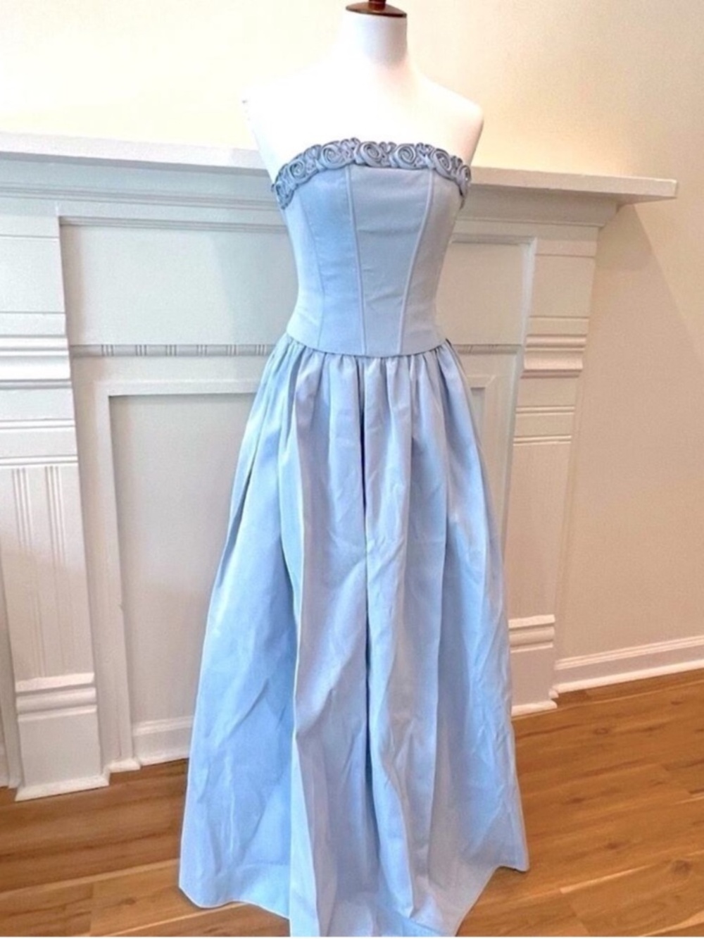 Vintage XS Formal Dress Mcclintock Gunne Sax Strapless Gown Fairy Princess Hoco
